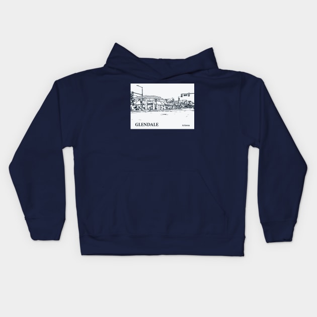 Glendale - Arizona Kids Hoodie by Lakeric